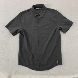 Outdoor Research Astroman Sun Shirt Mens Small Black Short Sleeve Hiking